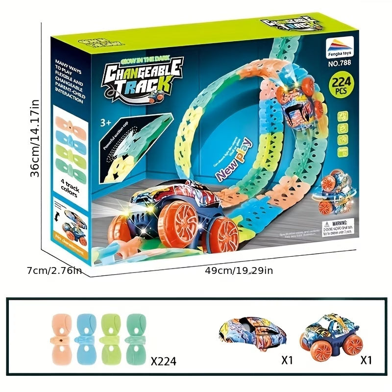 GlowSpin Turbo Track | 360° Racing Adventure!
