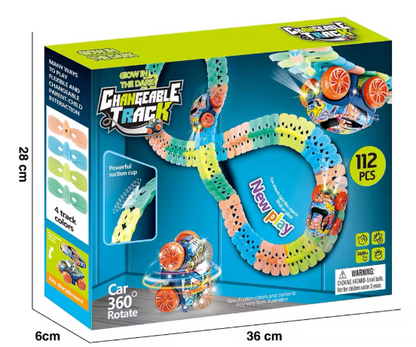 GlowSpin Turbo Track | 360° Racing Adventure!